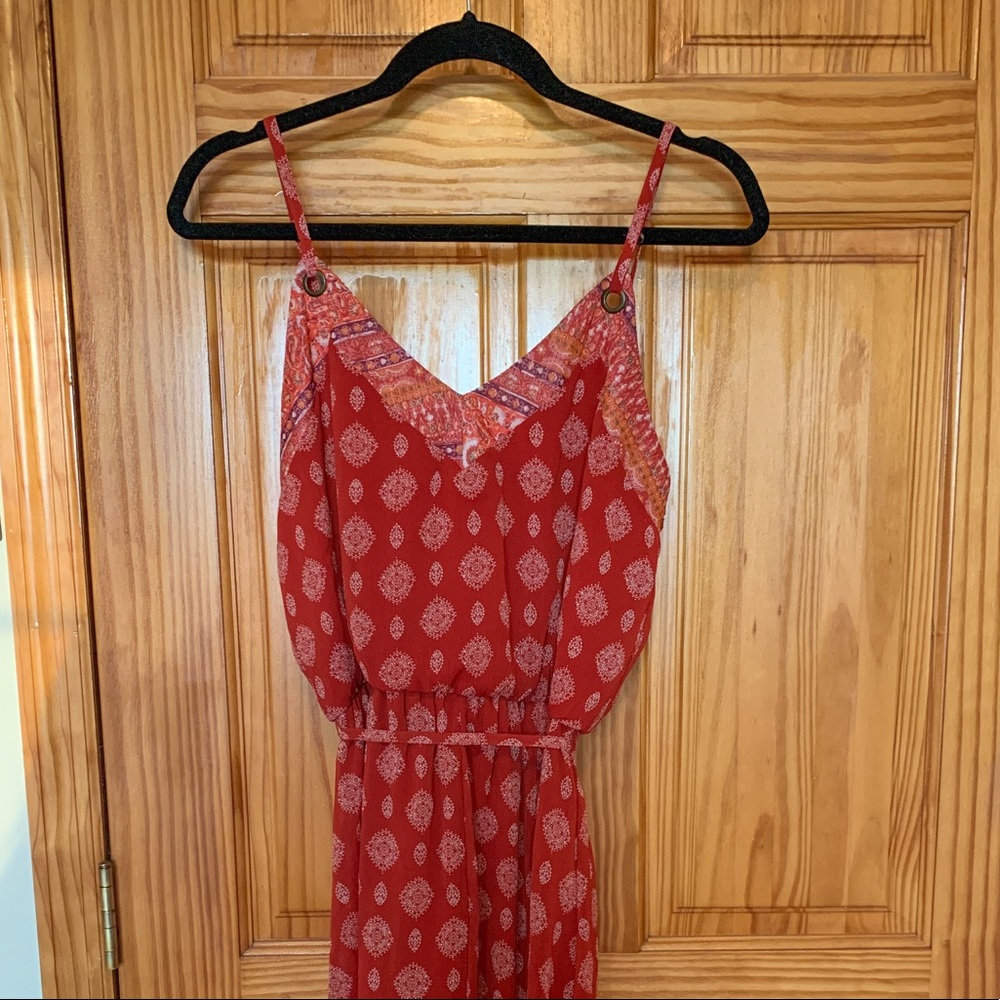 Target Red Asymmetrical Handkerchief Dress